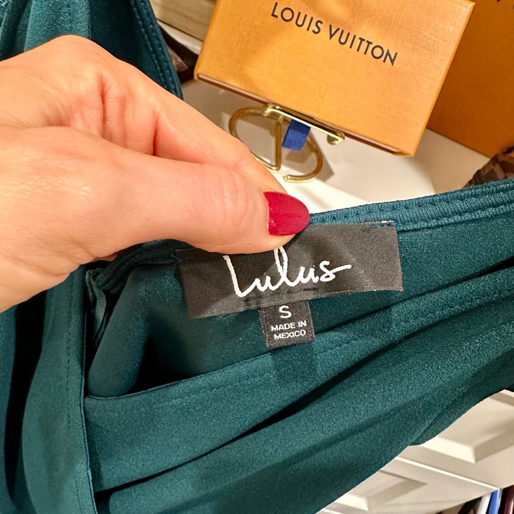 Lulus green mini dress size small - Picture 3 of 3